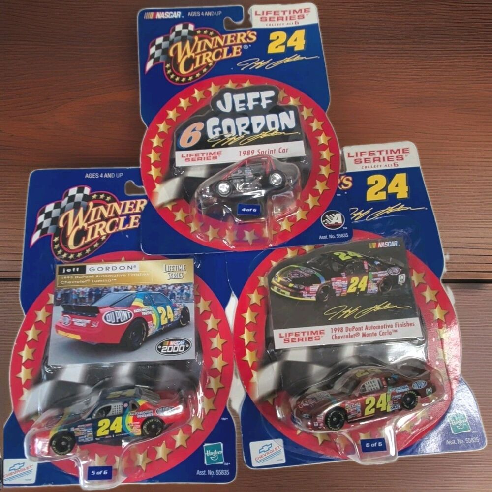 Jeff Gordon Nascar Winner Circle c2000 Lifetime Series 4•5•6 of 6 Cart #6 #24car